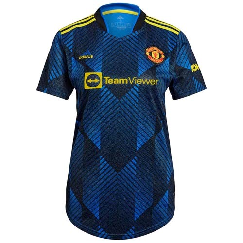 Camiseta Manchester United Replica Tercera Ropa Mujer 2021/22